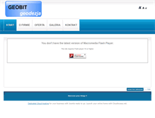 Tablet Screenshot of geobit.com.pl